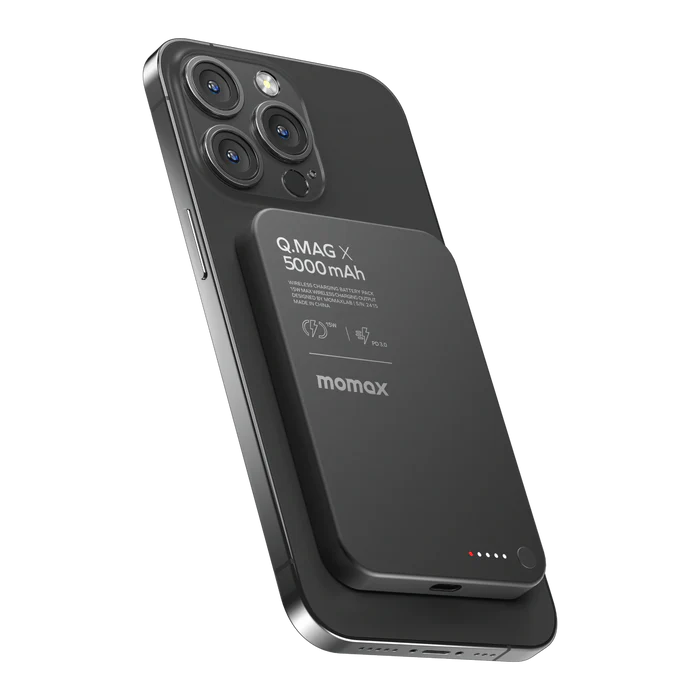 Momax Q.Mag X/X1/X2, 5000mAh/10000mAh/20000mAH Ultra-thin Magnetic Power Bank - 2nd Generation - Q.MAG X (5000mAh)