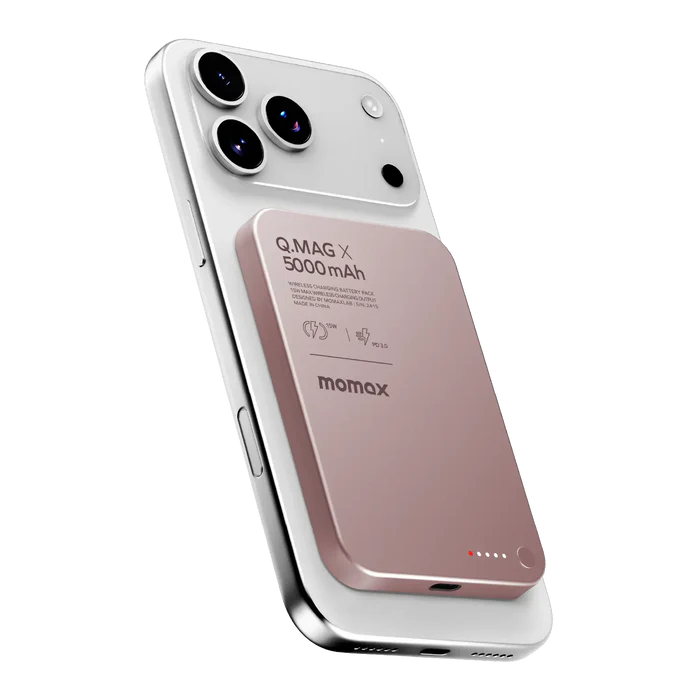 Momax Q.Mag X/X1/X2, 5000mAh/10000mAh/20000mAH Ultra-thin Magnetic Power Bank - 2nd Generation - Q.MAG X (5000mAh)